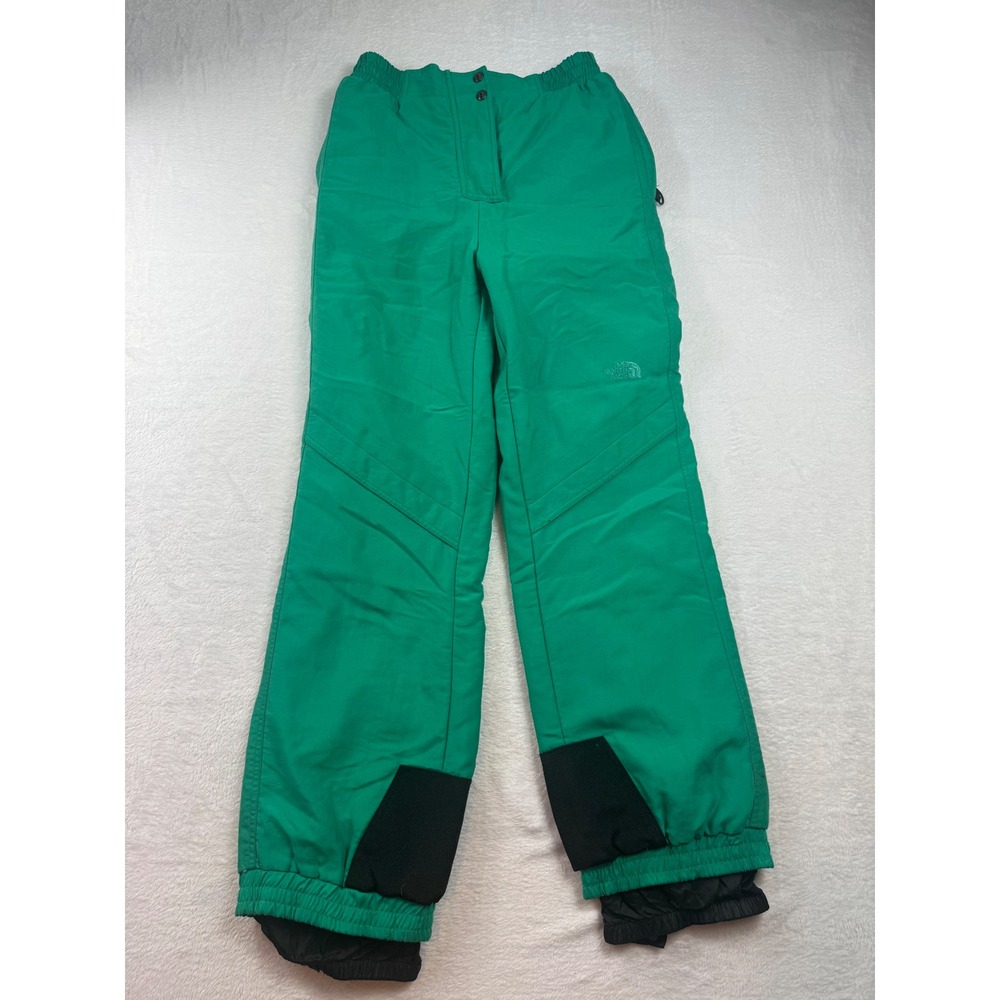 The North Face Gore-Tex Insulated Ski Pants Green Vintage Size 10 Snow Pants